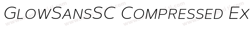 GlowSansSC Compressed ExtraBoldotf字体转换